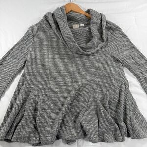Anthropologie 9-H15 StCL Postmark Cowl Neck Sweater Gray Women's Small